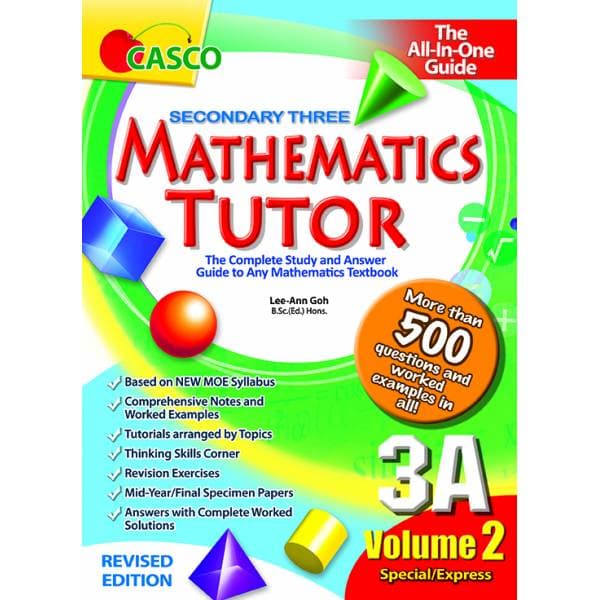 Sec Mathematics Tutor 3A Volume 2