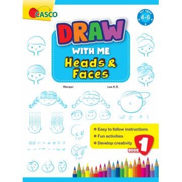 Draw with Me for Ages 4-6 Book 1: Heads and Faces