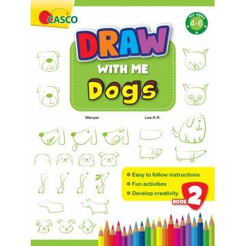 Draw with Me for Ages 4-6 Book 2: Dogs