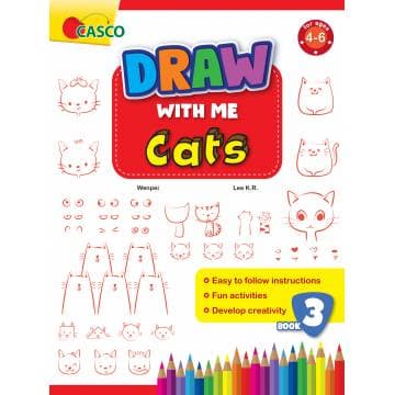 Draw with Me for Ages 4-6 Book 3: Cats