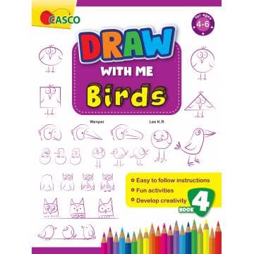 Draw with Me for Ages 4-6 Book 4: Birds