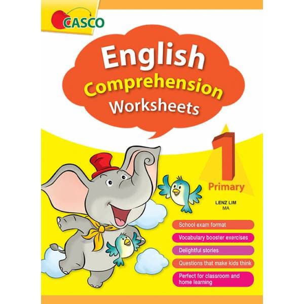 English Comprehension Worksheets Primary 1