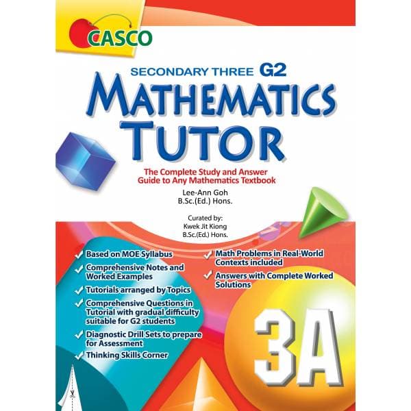 Secondary 3A Mathematics Tutor (G2)