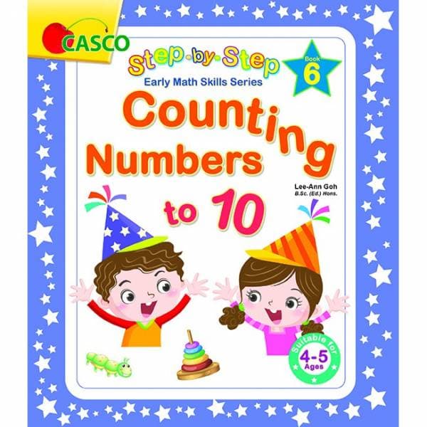 Step by Step Early Math Skills Book 6: Counting Numbers to 10 (for Ages 4-5)