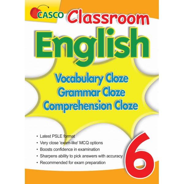 Classroom English Vocab/Grammar/Compre Cloze 6